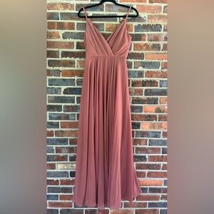 Lulu’s All About Love Rusty Rose Maxi Dress